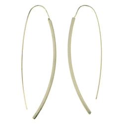 Gold-Tone Metal Dangle-Earrings #5826