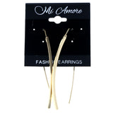 Gold-Tone Metal Dangle-Earrings #5826