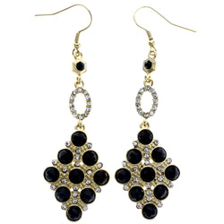 Mi Amore Dangle-Earrings Gold-Tone/Black