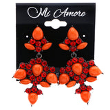 Mi Amore Drop-Dangle-Earrings Red/Orange