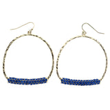 Mi Amore Dangle-Earrings Gold-Tone/Blue