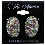 Mi Amore Stud-Earrings Multicolor/Silver-Tone