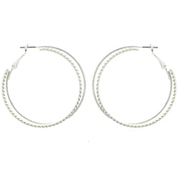 Mi Amore Hoop-Earrings Silver-Tone