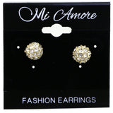 Mi Amore Post-Earrings Gold-Tone/Silver-Tone