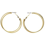 Mi Amore Hoop-Earrings Gold-Tone