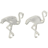 Mi Amore Flamingo Stud-Earrings Silver-Tone