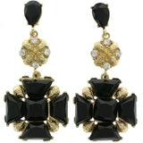 Mi Amore Dangle-Earrings Gold-Tone/Black