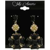 Mi Amore Dangle-Earrings Gold-Tone/Black