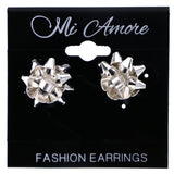 Mi Amore Christmas Stud-Earrings Silver-Tone