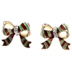 Mi Amore Christmas Stud-Earrings Red/Green