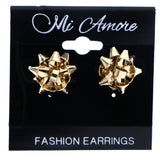 Mi Amore Christmas Stud-Earrings Gold-Tone