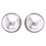 Mi Amore Simple Stud-Earrings White