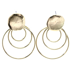 Mi Amore Drop-Dangle-Earrings Gold-Tone