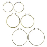 Mi Amore Earring Set Hoop-Earrings Gold-Tone