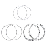 Mi Amore Earring Set Hoop-Earrings Silver-Tone