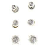 Mi Amore Earring Set Hoop-Earrings Silver-Tone