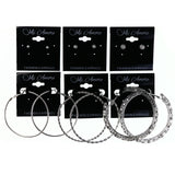 Mi Amore Earring Set Hoop-Earrings Silver-Tone