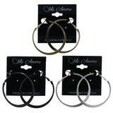 Mi Amore Earring Set Hoop-Earrings Silver-Tone/Gold-Tone