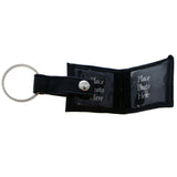 Snap Picture-Frame-Keychain Black/Silver-Tone