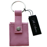 Snap Picture-Frame-Keychain Pink/Silver-Tone
