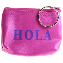Hola Coin-Purse-Keychain Pink/Purple
