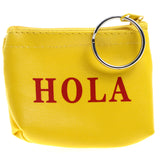 Hola Coin-Purse-Keychain Yellow/Red
