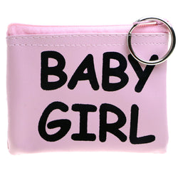 Baby Girl Coin-Purse-Keychain Pink/Black