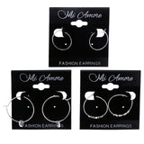 Mi Amore Simple Boho  Hoop-Earrings Silver-Tone