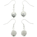 Mi Amore Multiple-Earring-Set Silver-Tone