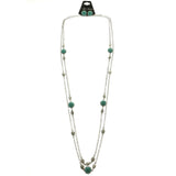 Mi Amore Necklace-Earring-Set Silver-Tone/Green