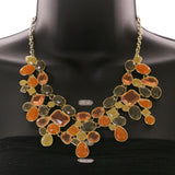 Mi Amore Necklace-Earring-Set Multicolor/Gold-Tone