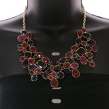 Mi Amore Necklace-Earring-Set Multicolor/Gold-Tone