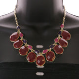 Mi Amore Necklace-Earring-Set Multicolor/Gold-Tone