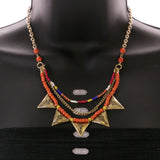 Mi Amore Necklace-Earring-Set Multicolor/Gold-Tone