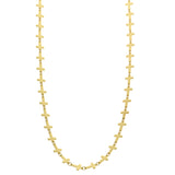 Mi Amore Cross Long-Necklace Gold-Tone