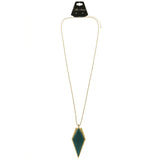 Mi Amore Pendant-Necklace Green/Gold-Tone