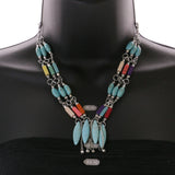 Mi Amore Necklace-Earring-Set Multicolor/Silver-Tone