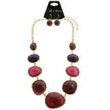 Mi Amore Necklace-Earring-Set Multicolor/Gold-Tone