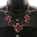 Mi Amore Necklace-Earring-Set Multicolor/Gold-Tone