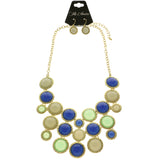 Mi Amore Necklace-Earring-Set Multicolor/Gold-Tone