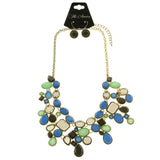 Mi Amore Necklace-Earring-Set Multicolor/Gold-Tone