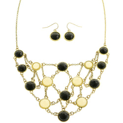 Mi Amore Necklace-Earring-Set Yellow/Black