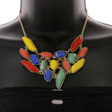 Mi Amore Necklace-Earring-Set Multicolor/Gold-Tone