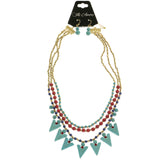 Mi Amore Necklace-Earring-Set Multicolor/Gold-Tone