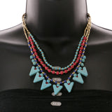 Mi Amore Necklace-Earring-Set Multicolor/Gold-Tone