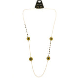 Mi Amore Necklace-Earring-Set Black/Yellow