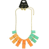 Mi Amore Necklace-Earring-Set Multicolor/Gold-Tone