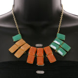 Mi Amore Necklace-Earring-Set Multicolor/Gold-Tone