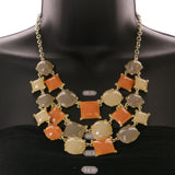 Mi Amore Necklace-Earring-Set Multicolor/Gold-Tone