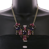 Mi Amore Necklace-Earring-Set Multicolor/Gold-Tone